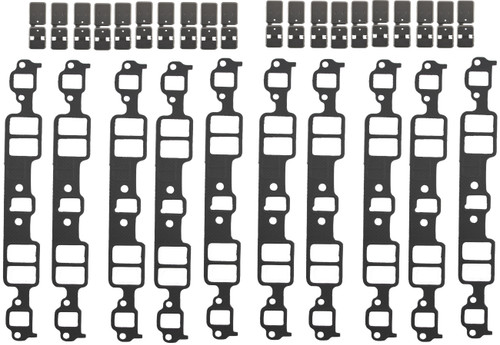 Enginetech IC350XL-10 | Intake Manifold Gasket Set (10) for Chevy SBC With Restrictors