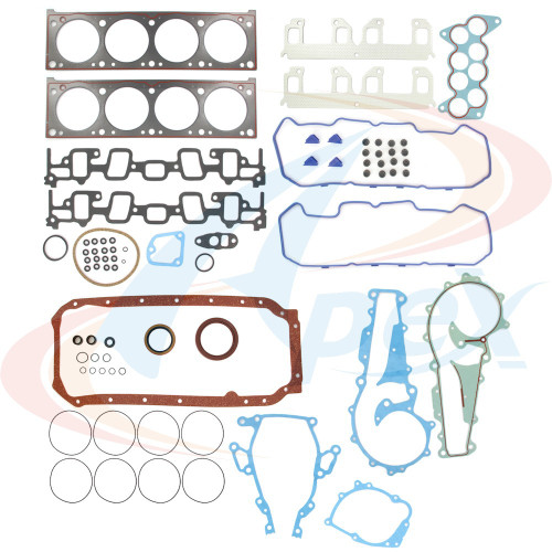 Apex Full Gasket Set AFS3061 for 1989-1995 Cadillac 4.9L 4.5L V8 (60 Special, Allante, Commercial Chassis, DeVille)