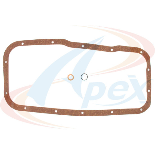 Apex Oil Pan Gasket Set AOP502 for 1989-2006 Nissan 1.6L 1.8L L4 (200SX, NX, Pulsar NX, Sentra)
