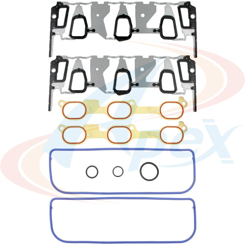 Apex Intake Manifold Gasket Set AMS3507P for 1996-2005 Buick/Chevrolet/Oldsmobile 3.1L 3.4L V6 (Century, Rendezvous, Impala, Lumina)