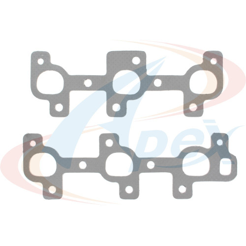 Apex Exhaust Manifold Gasket Set AMS2741 for 2002-2012 Dodge/Jeep/Mitsubishi 3.7L V6 (Dakota, Durango, Nitro, Ram 1500)