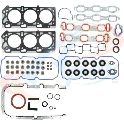 Apex Full Gasket Set AFS2038 for 1999-2002 Chrysler/Dodge/Plymouth 3.5L V6 (300M, Concorde, LHS, Prowler)