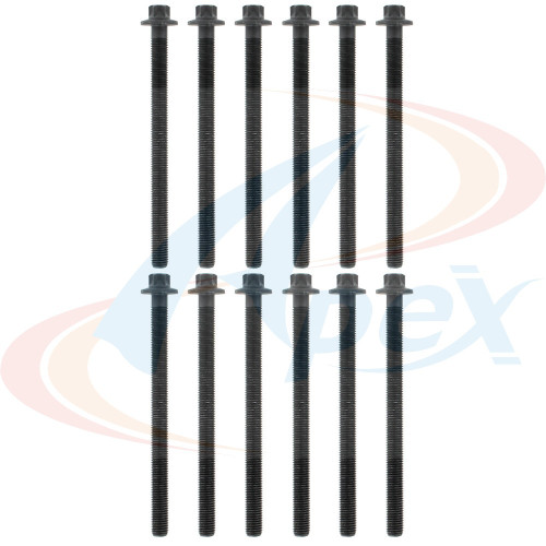 Apex Cylinder Head Bolt Set AHB1198 for 2011-2020 Buick/Cadillac/Chevrolet 1.4L L4 (Encore, ELR, Cruze, Cruze Limited)
