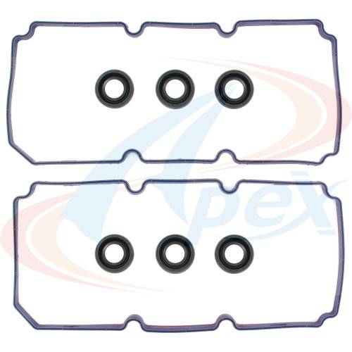 Apex Valve Cover Gasket Set AVC280S for 2007-2011 Chrysler/Dodge/Volkswagen 3.5L 4.0L V6 (300, Pacifica, Sebring, Town &amp; Country)