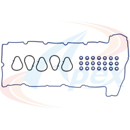 Apex Valve Cover Gasket Set AVC1144S for 2007-2012 Chevrolet/GMC/Hummer 3.7L L5 (Colorado, Canyon, H3, H3T)
