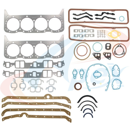 Apex Full Gasket Set AFS3022 for 1957-1980 Avanti/Buick/Checker 5.3L 5.7L V8 (II, Century, Regal, Skylark)