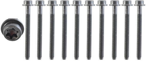 Enginetech HB222 TTY Head Bolt Set for 1995-2004 Ford/Mazda/Mercury Contour/Cougar/Escape/Escort 2.0L - Torque-to-Yield, Single Use