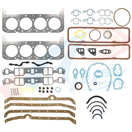 Apex Full Gasket Set AFS3024 for 1981-1985 Avanti/Checker/Chevrolet 5.0L V8 (II, Marathon, C10, C10 Suburban)