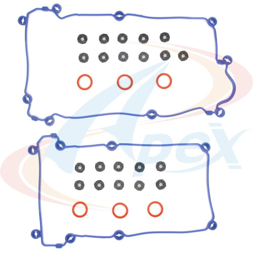 Apex Valve Cover Gasket Set AVC451S for 1995-2002 Ford/Mazda/Mercury 2.5L V6 (Contour, MPV, Cougar, Mystique)