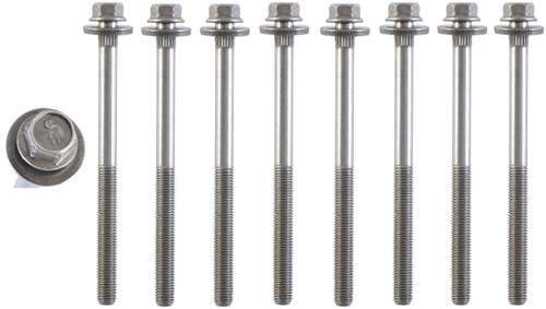 Enginetech HB158 TTY Head Bolt Set for 1998-2010 Chrysler/Dodge 300/Avenger/Charger/Concorde 2.7L - Torque-to-Yield, Single Use