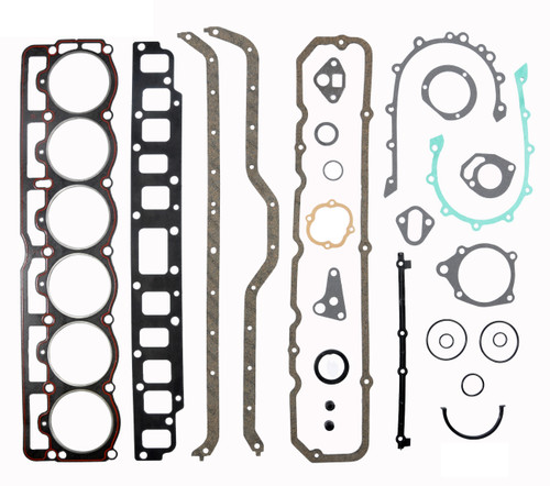 Enginetech J4.2 Rebuilder Gasket Kit OEM-Spec for 1986-1990 Jeep 4.2L 258ci I6 - Excludes Rear Main Seal and Valve Stem Seals