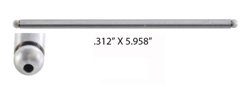 Enginetech EPR377 Push Rod - 4-Pack for 1986-1992 Ford Mercury Aerostar Probe Ranger Sable 3.0L 5.958" OAL - Stock Replacement Push Rod