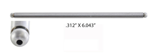 Enginetech EPR375 Push Rod - 4-Pack for 1987-1993 Buick Chevrolet Oldsmobile 6000 Beretta Camaro Cavalier 2.8L/3.1L 6.043" OAL