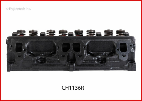 Enginetech CH1136R Remanufactured Complete Cylinder Head for 1985-1990 Chrysler Dodge Plymouth 5.2L 318ci V8 Casting #302, 646, 714
