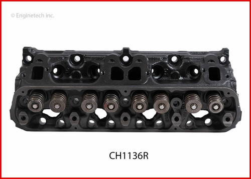 Enginetech CH1136R Remanufactured Complete Cylinder Head for 1985-1990 Chrysler Dodge Plymouth 5.2L 318ci V8 Casting #302, 646, 714