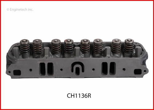 Enginetech CH1136R Remanufactured Complete Cylinder Head for 1985-1990 Chrysler Dodge Plymouth 5.2L 318ci V8 Casting #302, 646, 714