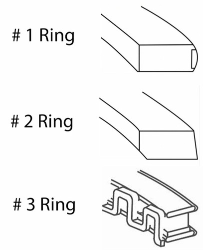 Piston & Ring Set (8) -  for Ford 460 - Enginetech K3048 - Size = P030