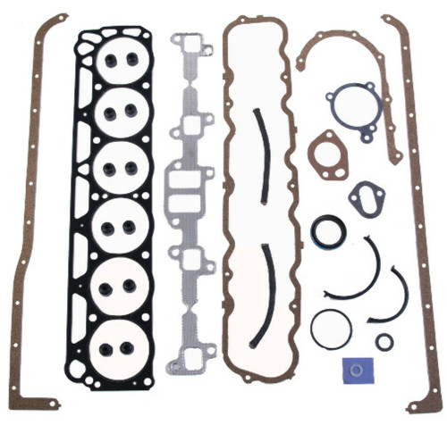 Enginetech F200-1 | Full Gasket Set for Ford 2.4L 144/2.8L 170/3.3L 200 | Rope Rear Main Seal- F200-1