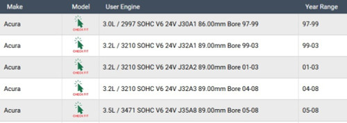 Enginetech TW1537STD Crankshaft Thrust Washer Set for 1997-2016 Acura/Honda/Saturn Accord/Accord Crosstour/CL/Crosstour 3.0L/3.5L