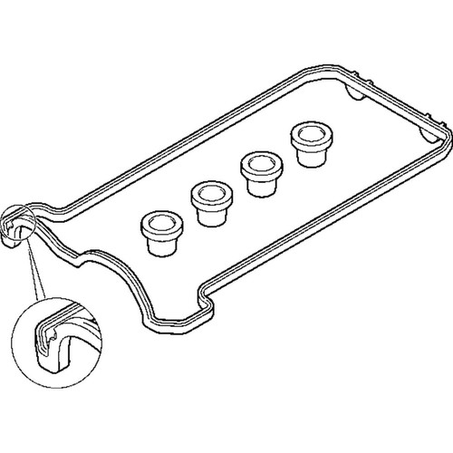 Elring Valve Cover Gasket Set for 1990-1995 Mercedes 500SL/SL500 5.0L