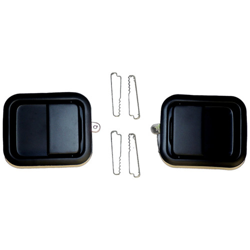 Crown Automotive 55076222K Exterior Door Handle Set Front Left & Right Outer - Fits 1981-1906 Jeep CJs, YJ, TJ
