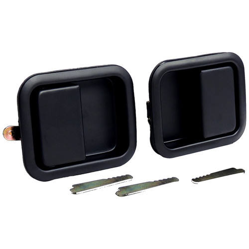 Crown Automotive 55076222K Exterior Door Handle Set Front Left & Right Outer - Fits 1981-1906 Jeep CJs, YJ, TJ