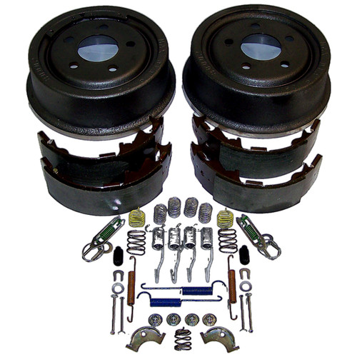 Crown Automotive 52005350KE Brake Drum and Shoe Rebuild Kit Rear Left & Right - Fits 1990-1995 Jeep YJ Wrangler