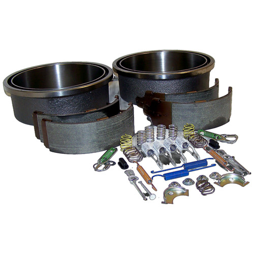 Crown Automotive 52005350KE Brake Drum and Shoe Rebuild Kit Rear Left & Right - Fits 1990-1995 Jeep YJ Wrangler