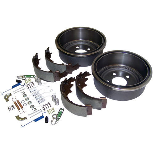 Crown Automotive 52005350KL Brake Drum and Shoe Rebuild Kit Rear Left & Right - Fits 2000-2006 Jeep XJ Cherokee