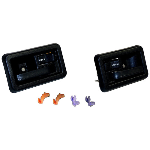 Crown Automotive 55176476K Interior Door Handle Set Front Left & Right Inner - Fits 1982-2006 Jeep CJs, YJ, TJ