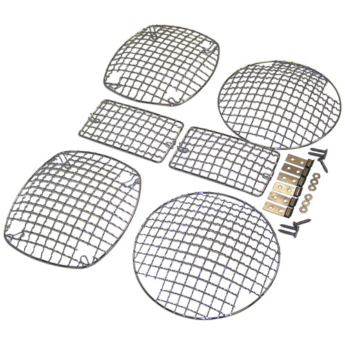 Crown Automotive RT26047 Stone Guard Set Front & Rear Left & Right - Fits 1997-2006 Jeep TJ Wrangler, Includes Hardware