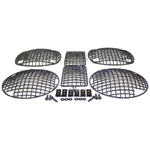 Crown Automotive RT26047 Stone Guard Set Front & Rear Left & Right - Fits 1997-2006 Jeep TJ Wrangler, Includes Hardware