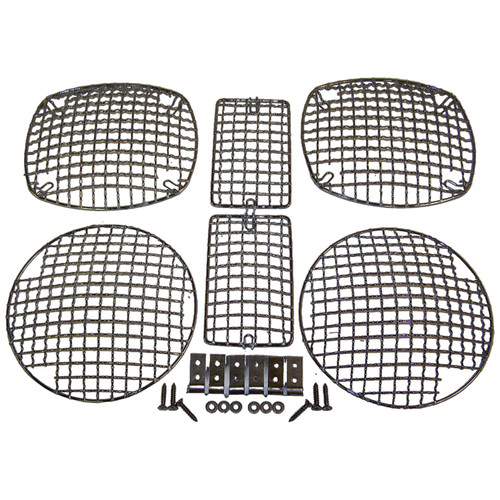 Crown Automotive RT26047 Stone Guard Set Front & Rear Left & Right - Fits 1997-2006 Jeep TJ Wrangler, Includes Hardware