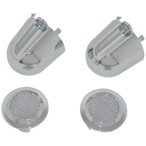 Crown Automotive RT27041 Tweeter Covers Front Left & Right Upper - Fits 2007-2010 Jeep JK Wrangler