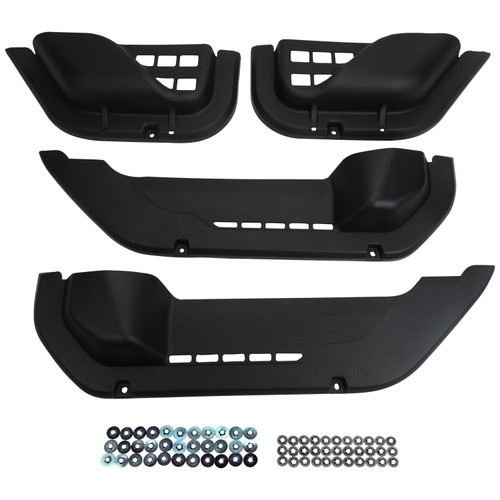 Crown Automotive RT27070 Door Pocket Set Front & Rear Left & Right - Fits 2018-2025 Jeep JL Wrangler
