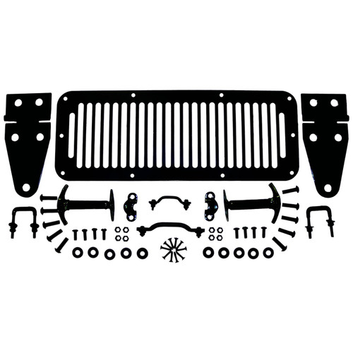 Crown Automotive RT26007 Hood Set Left & Right Upper & Lower - Fits 1978-1995 Jeep CJ-5, CJ-7, CJ-8, YJ Wrangler