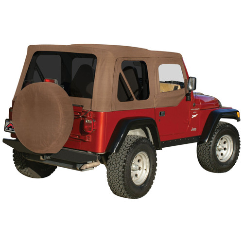 Crown Automotive RTS20037T Sailcloth Replacement Top Front & Rear Left & Right - Fits 1997-2006 Jeep TJ Wrangler