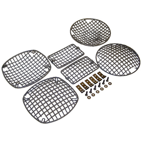 Crown Automotive RT34064 Stone Guard Set Front & Rear Left & Right - Fits 1997-2006 Jeep TJ Wrangler