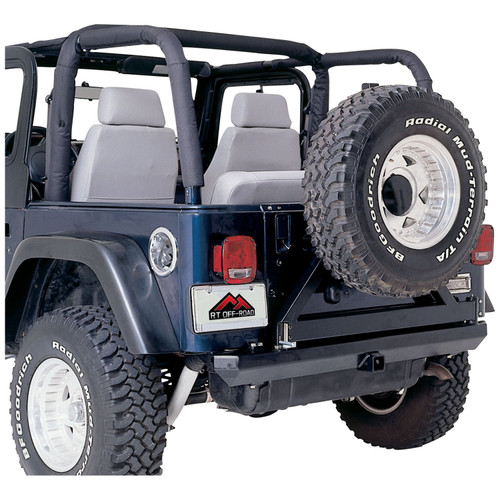 Crown Automotive RB10115 Roll Bar Pad Kit Front & Rear Left & Right - Fits 1992-1995 Jeep YJ Wrangler