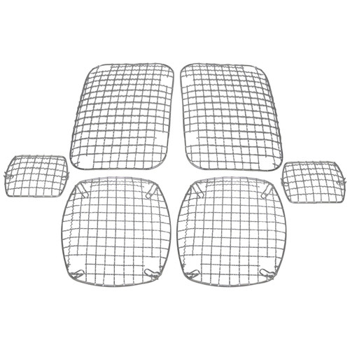 Crown Automotive RT34047 Stone Guard Set Front & Rear Left & Right - Fits 1987-1995 Jeep YJ Wrangler, 6-Piece Set