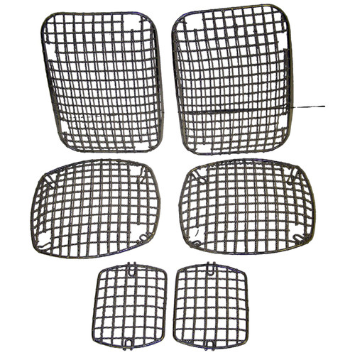 Crown Automotive RT34047 Stone Guard Set Front & Rear Left & Right - Fits 1987-1995 Jeep YJ Wrangler, 6-Piece Set