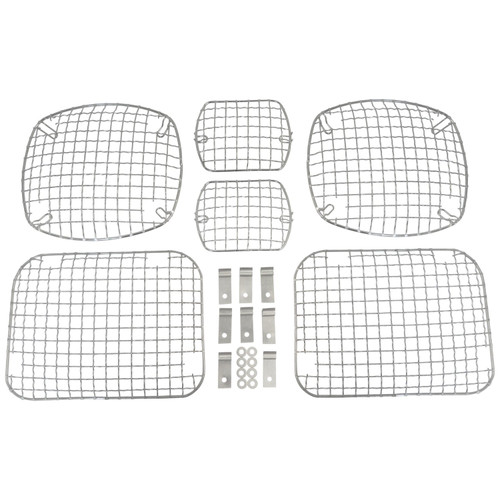 Crown Automotive RT26032 Stone Guard Set Front & Rear Left & Right - Fits 1987-1995 Jeep YJ Wrangler, Includes Hardware