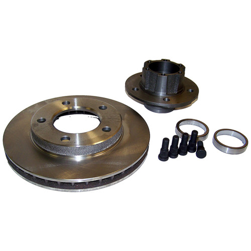 Crown Automotive J5356183 Disc Brake Rotor and Hub Assembly Front Left or Right - Fits 1976-1978 Jeep CJ-5