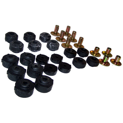 Crown Automotive 52002723K Body Mount Set Front & Rear Left & Right - Fits 1987-1995 Jeep YJ Wrangler
