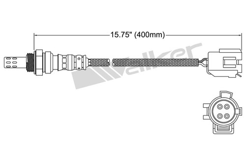 Walker Products Oxygen Sensor 250-24113 - 4-Wire Narrow-Band