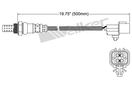 Walker Products Oxygen Sensor 250-24977 for 2020 Hyundai 2.0L (Elantra)