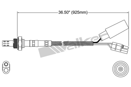 Walker Products Oxygen Sensor 250-23025 for 1983-1988 Porsche 2.5L (924, 944)