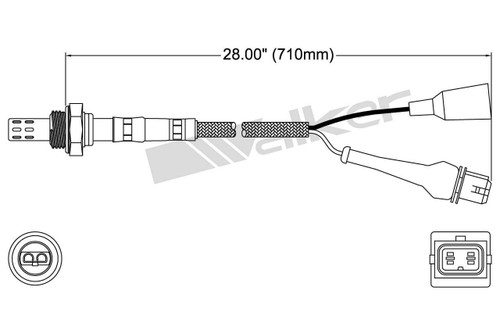 Walker Products Oxygen Sensor 250-23028 for 1985-1998 Audi/Ferrari/Saab 2.8L 3.2L (100, 100 Quattro, 90, 90 Quattro)