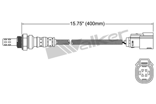 Walker Products Oxygen Sensor 250-24992 for 2011-2021 Ford 6.2L 5.0L (F-150, Figo)