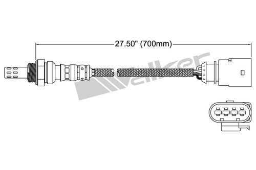 Walker Products Oxygen Sensor 250-24994 for 2010-2025 Audi/Volkswagen 2.0L 3.0L (A4 allroad, A4 Quattro, A5 Quattro, A5 Sportback)